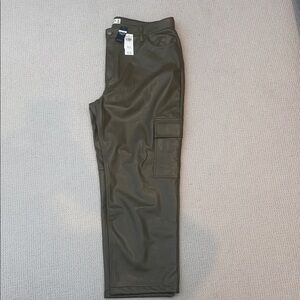 Abercrombie & Fitch Women's Olive Wide Leg Pants